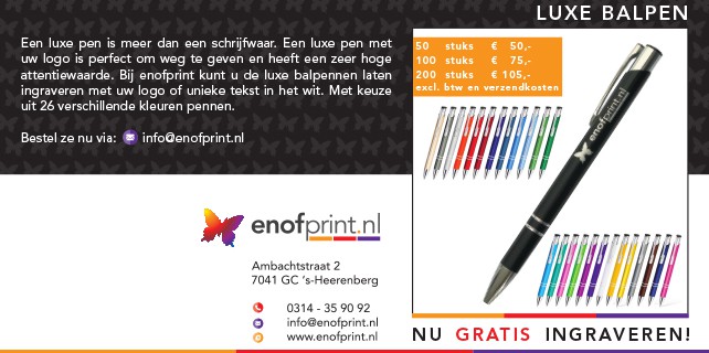 Bedrukte Pennen
